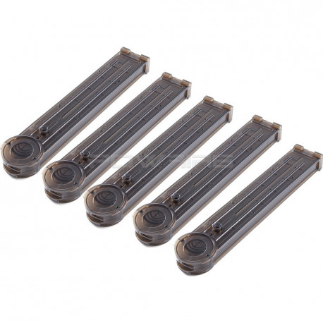 King Arms chargeur 100 coups pour P90 King Arms (lot de 5) - 