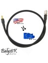 Balystik Ligne adaptateur US - EU HPA 8 mm tressée nylon noire