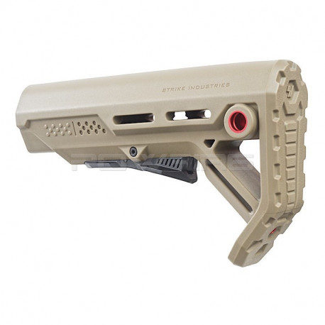Strike Industries Mod 1 Mil-Spec Carbine Stock (FDE/red) - 