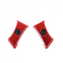 Castellan Embouts dentelés pour charging handle Ultimate (rouge)