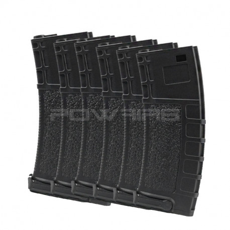 Swiss Arms 140rds low cap magazine for M4 AEG (pack of 6)