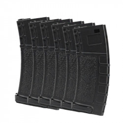 Swiss Arms pack de 6 chargeurs high cap 400 billes pour M4 AEG - 