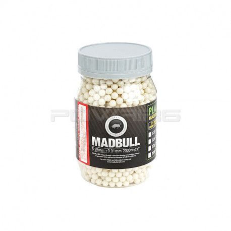 Madbull Precision 0.25gr Green Tracer BBs 2000rds - 