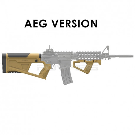 SRU Advanced Stock Grip Kit for M4 AEG (tan) - 