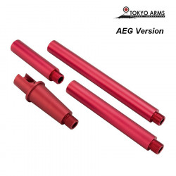 Tokyo Arms multi outer barrel pour M4 AEG - Rouge - 