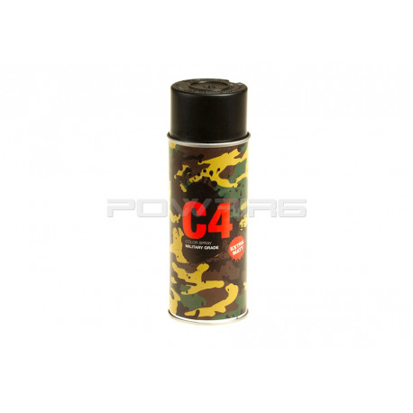 Armamat bombe peinture militaire extra mat RAL 9021 Noir Otan - 