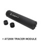 ACETECH aluminium silencer PREDATOR S with AT2000 tracer module