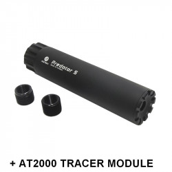 ACETECH aluminium silencer PREDATOR S with AT2000 tracer module - 