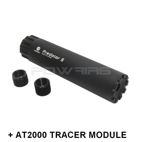 ACETECH aluminium silencer PREDATOR S with AT2000 tracer module - 