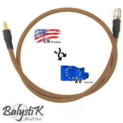 Balystik adapter US - EU 8mm DE braided line for HPA regulator - 