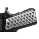 Airsoft Surgeon CNC Aluminum 'Apocalypse Hive' 1911 Pistol Grip - Silver - 