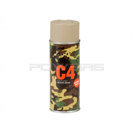 Armamat bombe peinture militaire C4 extra mat RAL 1019 Beige gris - 