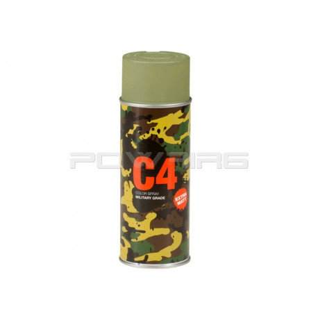 Armamat bombe peinture militaire C4 extra mat RAL 6013 vert jonc - 
