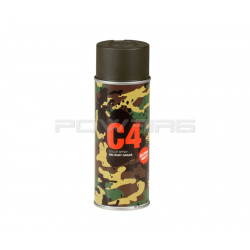 Armamat bombe peinture militaire C4 extra mat RAL 6014 Olive jaune - 