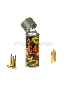 Armamat bombe peinture militaire C4 extra mat RAL 7013 gris brun -  2