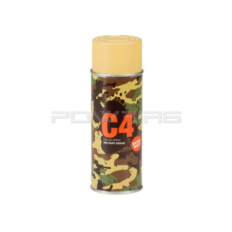 Armamat bombe peinture militaire C4 extra mat RAL 1002 jaune sable - 