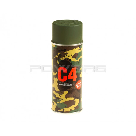 Armamat bombe peinture militaire C4 extra mat RAL 6031 vert bronze - 