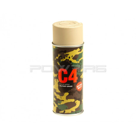 Armamat bombe peinture militaire C4 extra mat RAL 1039 beige sable - 