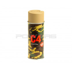 Armamat bombe peinture militaire C4 extra mat RAL 1040 beige