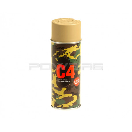 Armamat bombe peinture militaire C4 extra mat RAL 1040 beige - 