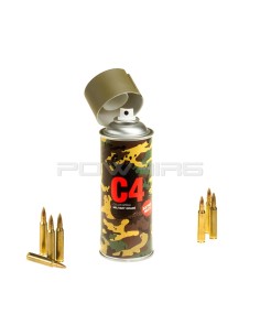 Armamat bombe peinture militaire C4 extra mat RAL 6040 olive clair -  2