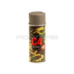 Armamat bombe peinture militaire C4 extra mat RAL 7050 gris beige Allemand - 