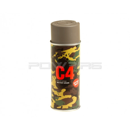 Armamat bombe peinture militaire C4 extra mat RAL 7050 gris beige Allemand - 
