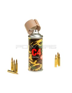 Armamat bombe peinture militaire C4 extra mat RAL 8031 sable beige Allemand -  2