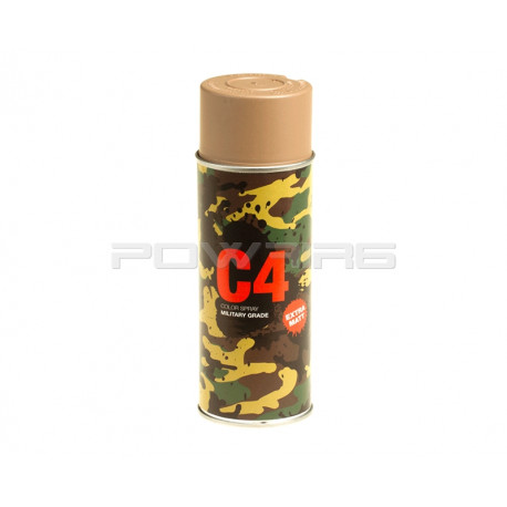 Armamat bombe peinture militaire C4 extra mat RAL 8031 sable beige Allemand - 
