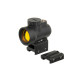 MRO style dual mount Red dot sight (black)