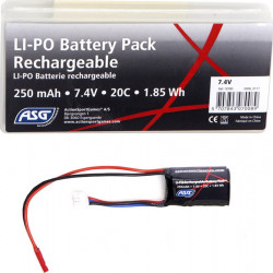 ASG 7.4V 250mah 20C lipo battery for HPA