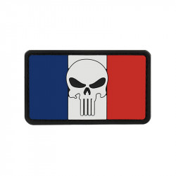 Patch velcro SKULL drapeau France - 