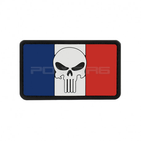 French flag SKULL Velcro patch - 