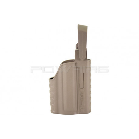 Nuprol Holster rigide pour Glock + lampe - Tan - 