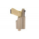 NUPROL Retention Holster for Glock Pistol & Torch - Tan - 