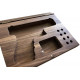 RA TECH walnut wooden case + glass for Glock 17 / 18C