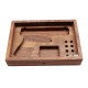 RA TECH walnut wooden case + glass for Glock 17 / 18C