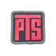 PTS Patch velcro Red / black - 