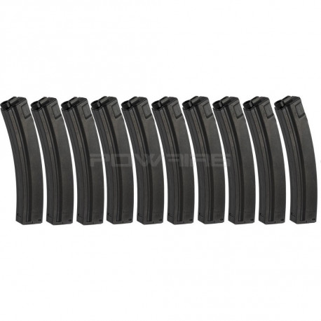 G&P 100rds Mid Cap metal Magazine for MP5 Series (pack of 10) - 