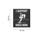 I Support Single Mums velcro patch - 