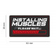 Installing Muscles Velcro patch - 