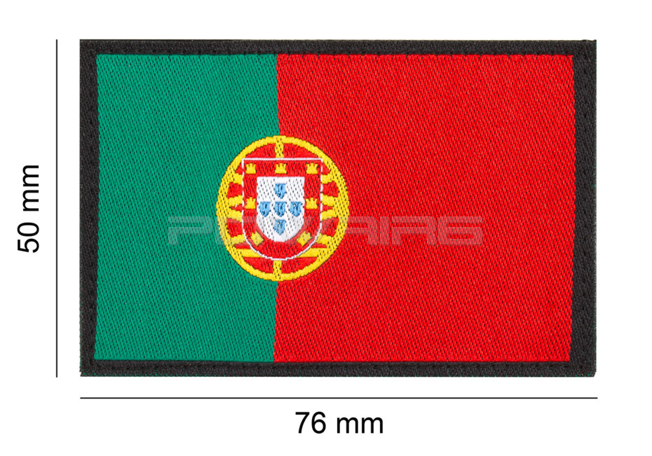 Drapeau de vélo Portugal 21x15 cm Hampe en plastique noir