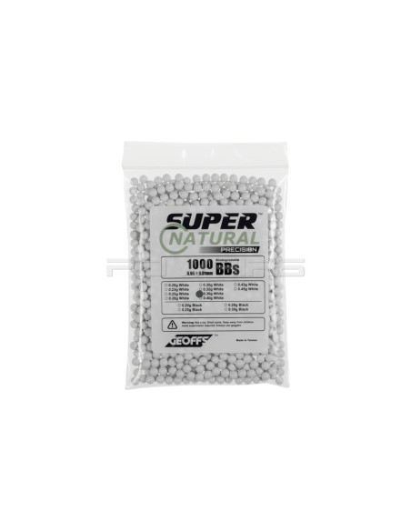 GEOFFS billes bio 0.36gr super natural precision sachet de 1000 - 
