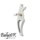 Balystik CNC CURVED Trigger for M4 AEG (silver) - 