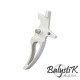 Balystik CNC CURVED Trigger for M4 AEG (silver) - 