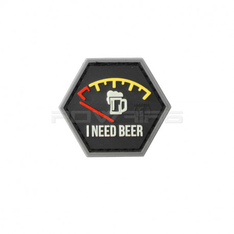 I NEED BEER Red Velcro patch - 
