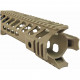 Kublai 12inch Night rail Keymod for M4 AEG - Dark Earth - 