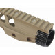 Kublai 12inch Night rail Keymod for M4 AEG - Dark Earth - 