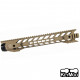 Kublai 14inch Night rail Keymod for M4 AEG - Dark Earth - 