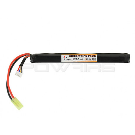 IPOWER batterie LIPO 11,1V 1200Mah 20C stick pour AK ( Mini tamiya ) - 